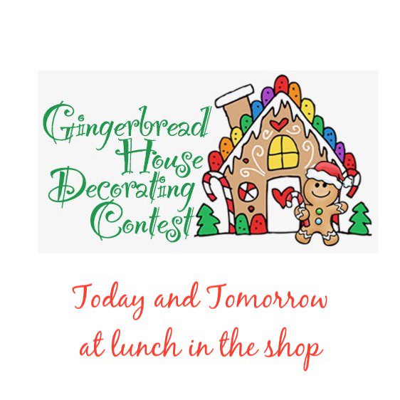 Get your last participation points today at the Gingerbread House Contest!