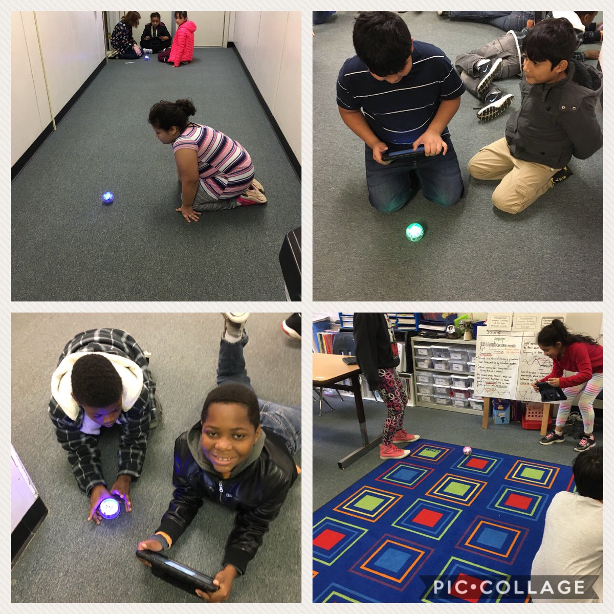 Coding Spheros!  They are moving all over the hallways changing direction and color. Fun activity with iPads. #APSCodes #itccode <a href="/vablueiz/">Krista Bouton</a> <a href="/BarcroftLibrary/">Jackie Pippins</a> <a href="/judy_ab/">judy apostolico-buck</a> <a href="/BRC_AP/">Heidi Smith</a>