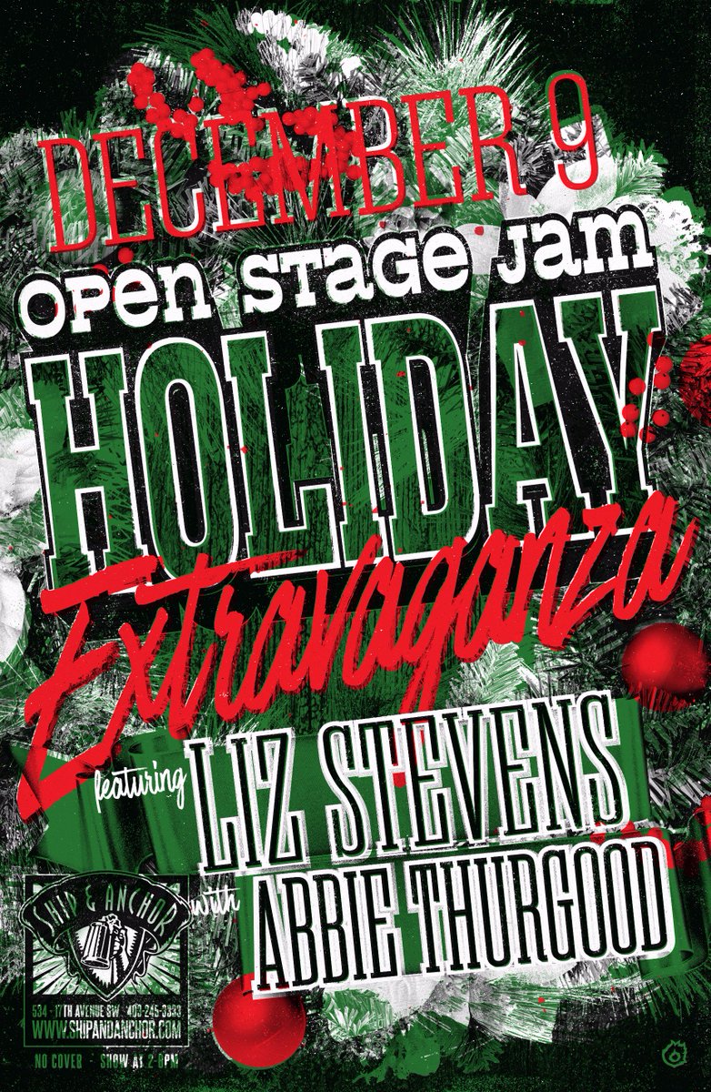Ship_and_Anchor's tweet photo. This Saturday come get festive at the annual Liz Stevens Holiday Jam 2-6pm come for the music stay for the #shipnog https://t.co/jDCclQdBcP