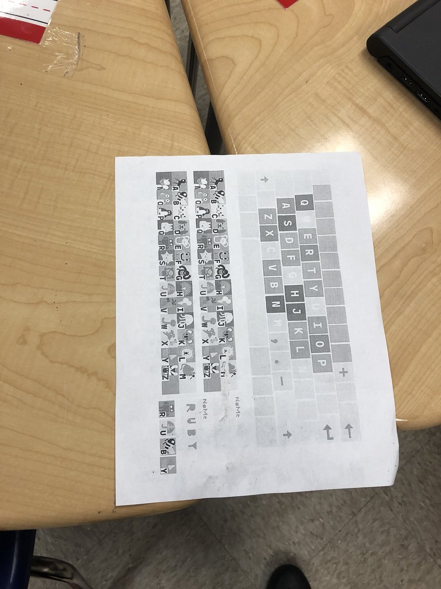 jenna_b_wells's tweet photo. Exploring #unplugged coding during #HourOfCode with @hellorubyworld #kidkeyboard ⌨️⌨️ #CSEdWeek #BCSDcodes #CHEcodes @bcsdschools @ms_chevis @BCSDTechTeam @CHEPrincipal @PalmettoPreppie https://t.co/5fvUG9Joyp