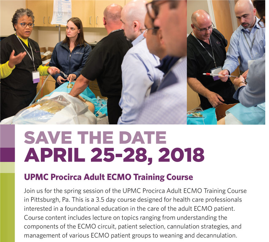 ProcircaECMO's tweet image. Get ready for our first Adult ECMO Training Course of 2018! #ECMO #Procirca #ECLS