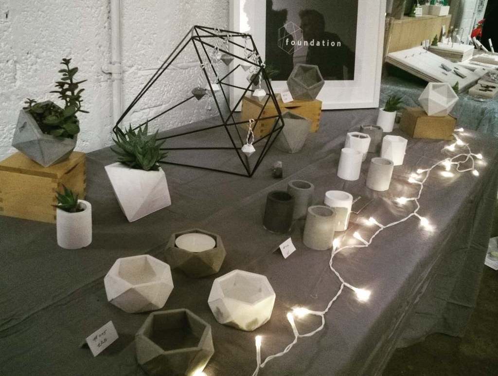 foundation_made's tweet photo. We're full of festive cheer and mince pies at tonight's Golden Thread Gallery Christmas Market! Thank you to all the lovely people who popped in. #foundation #madeinbelfast #christmasmarket #concreteorigami #foudationmade https://t.co/1Swo4cBEqY https://t.co/BHht5a6jeL