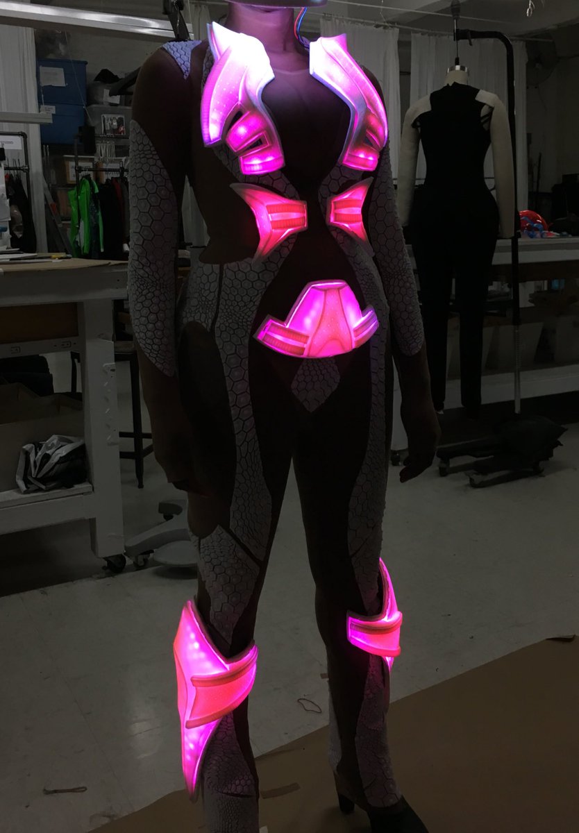 We love <a href="/NICKIMINAJ/">Nicki Minaj</a> in our custom light up bodysuit designed in collaboration with the talented @BRETTALANNELSON for the #MotorSportVideo