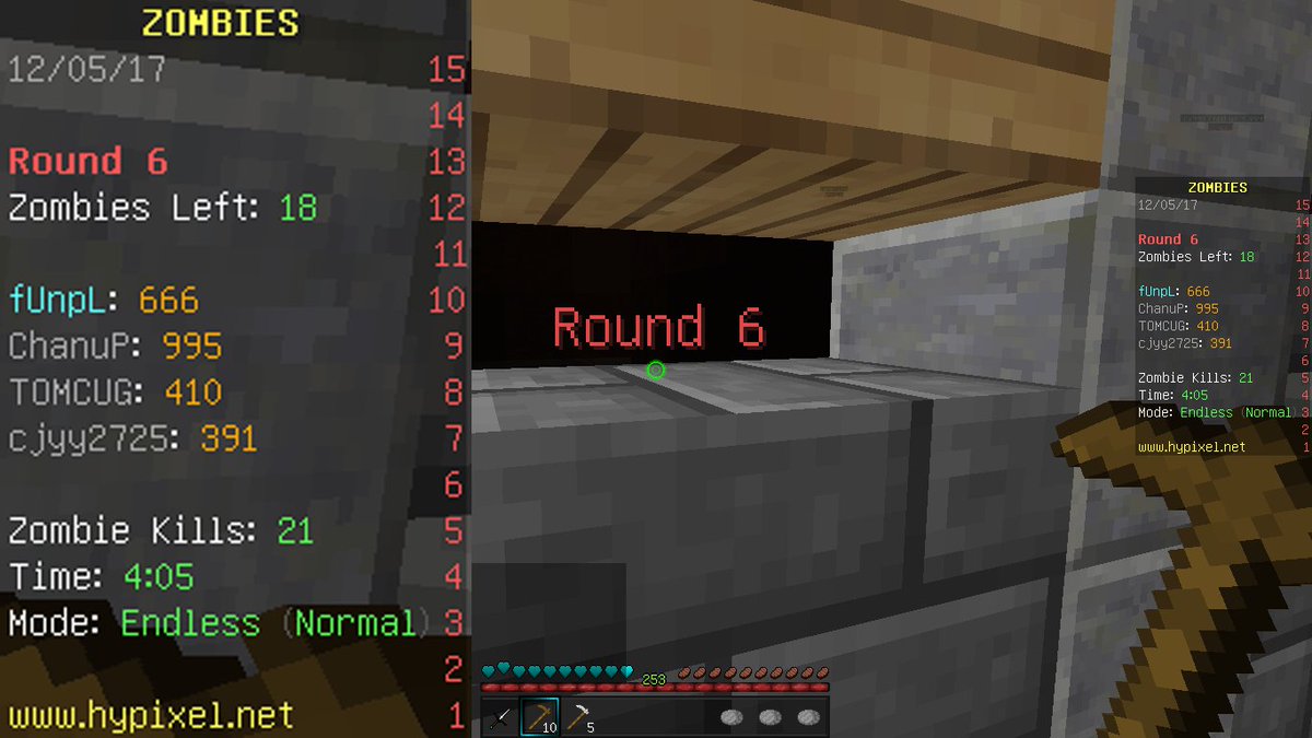 Jast_Pheesy's tweet photo. 666? ;-; @HypixelNetwork #HypixelZombies 😈 https://t.co/mz19wiTjBR