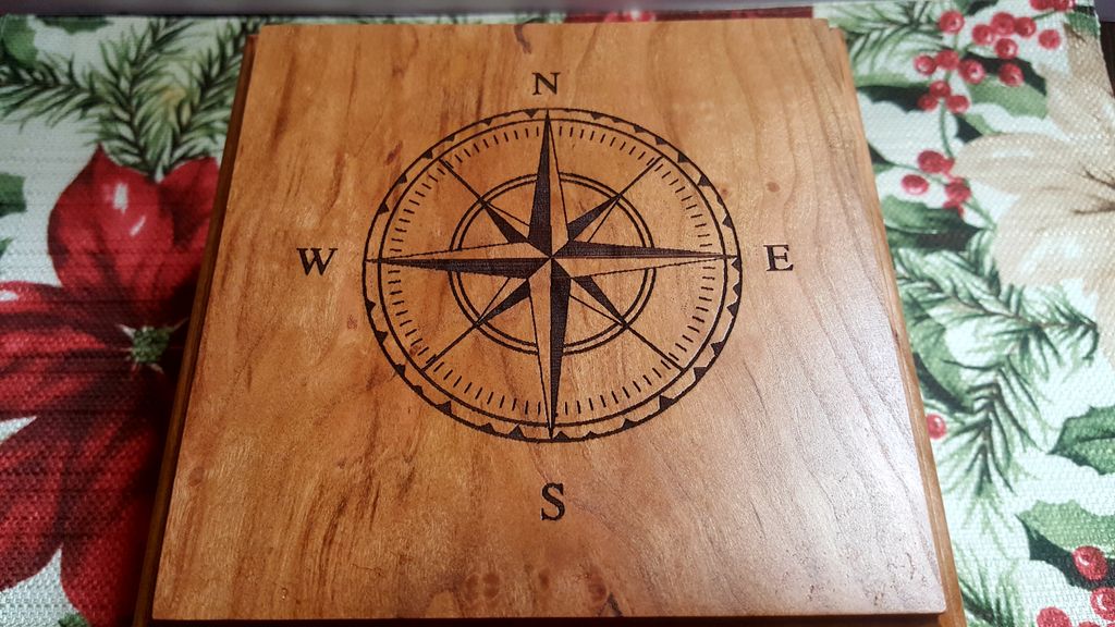 SSquaredCrafts's tweet image. This is the first box.  There are two others just like it.  This one is made from solid cherry wood and a maple wood bottom featuring a compass rose on top and Proverbs 3:5-6 scripture under the lid.

#crafts #woodworking