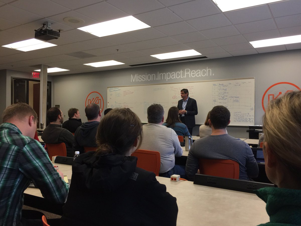 fscottmoody's tweet photo. Super excited to have Dr. Oliver Schabenberger (@oschabenberger) of SAS as part of K4Speaker Series on how to use data to improve the lives of those we serve!  Awesome to have him here at @K4Connect #startups #Triangle https://t.co/bIcjkqG5Gd