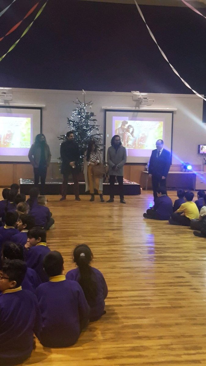 When the Stars of the Pakistani movie Rangreza visit @CrossleyHallBD8