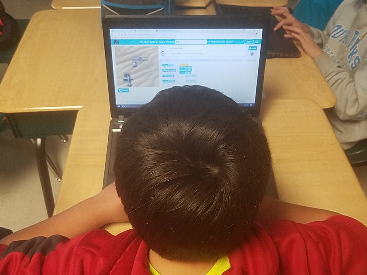 Mrs. Kelly's class is excited to start their coding adventure! #cgehourofcode