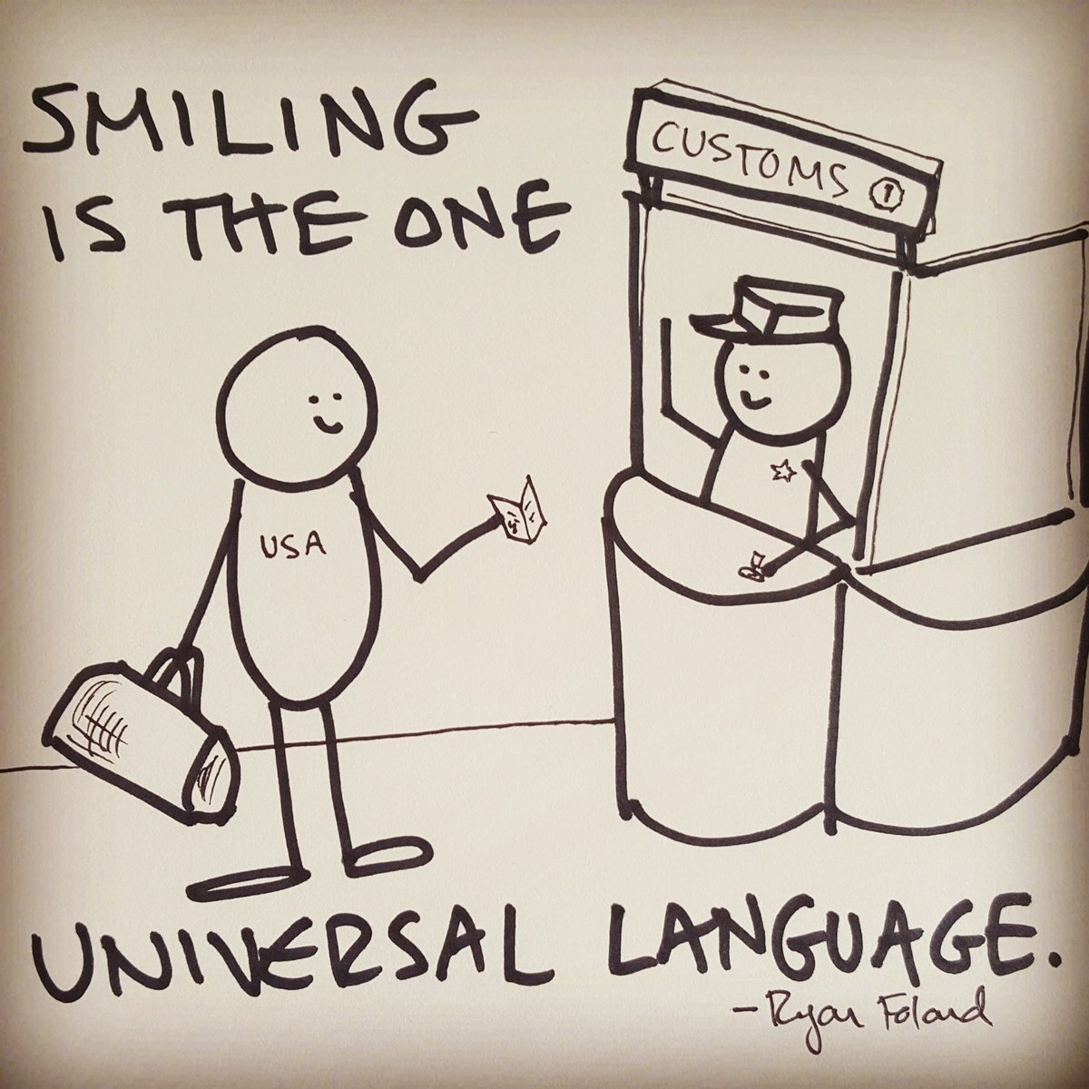 ryanfoland's tweet photo. A simple smile can brighten someone else's day and make yourself feel better -- practice it often! "Smiling is the one universal language"- Ryan Foland https://t.co/9PqsSyWBph