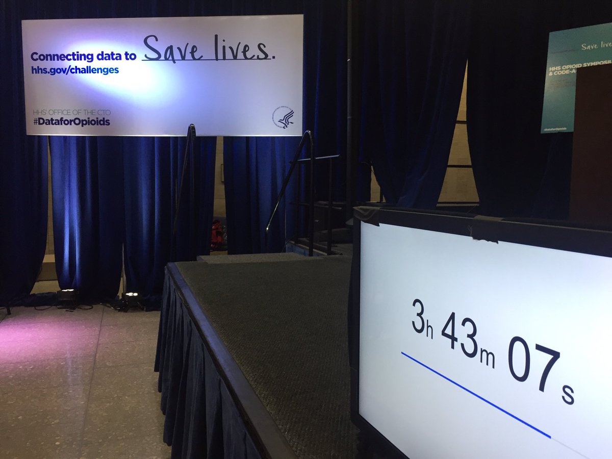 khoney's tweet image. Opioid Code-a-Thon in full swing! #DataforOpioids @HHSCTO @HHSGov 🇺🇸#OpenData #OpenSource #OpenScience #OpenInnovation