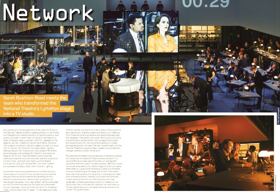 lsionline's tweet image. Find out what went on behind the scenes of #ntNetwork at @NationalTheatre in Sarah Rushton-Read's LSi December feature: ow.ly/FPkO30h4LmT  @RIEDELnet  @Blackmagic_News @DiGiCo_official @TheFifthEstate