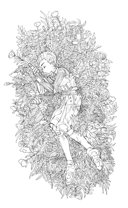 厚にハマって一年経った位の時の絵だ…(2016年春頃?) 