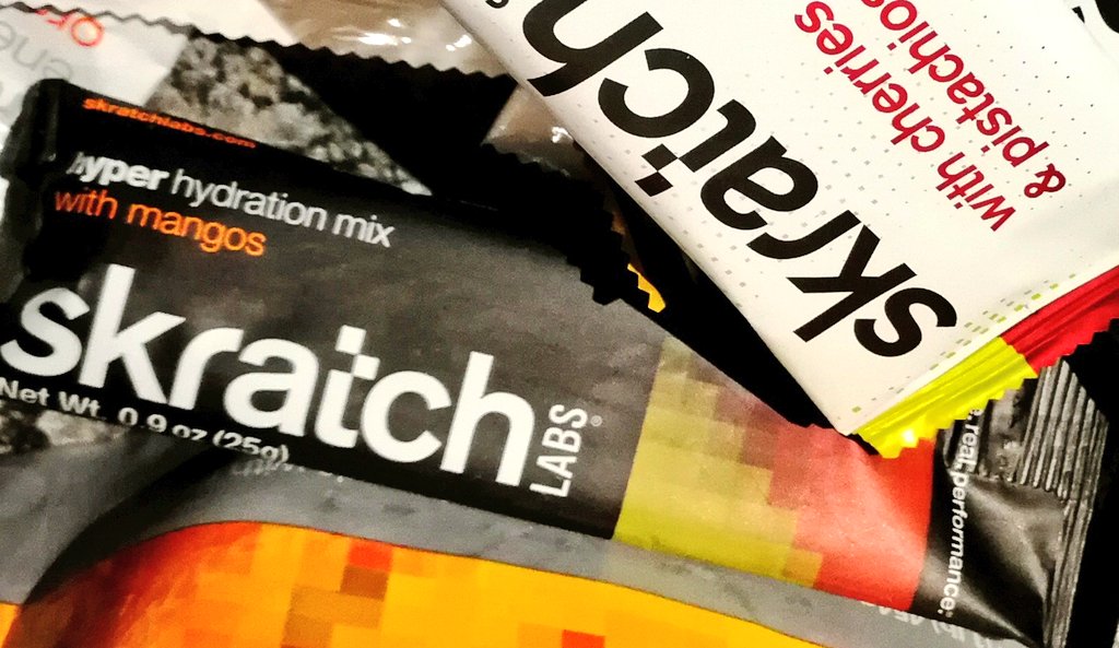 Smashing a <a href="/SkratchLabs/">Skratch Labs</a> Hyper Hydration before my evening ride! Crazy hot!