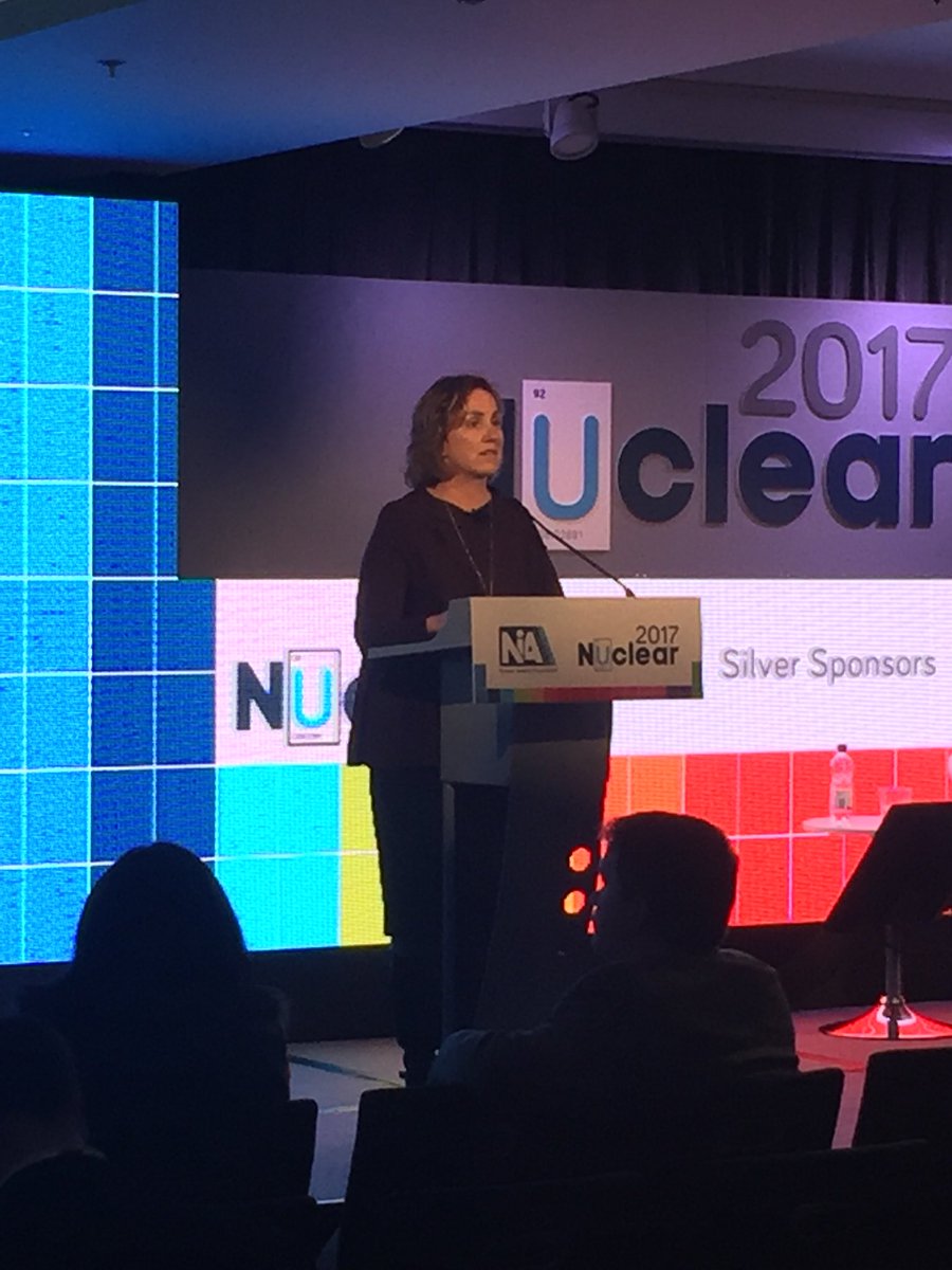 NIAUK's tweet photo. Angie Jones discusses the 50% completion point of ITER announced today @Woodplc #Nuclear2017 https://t.co/1rlb6Kbbc4
