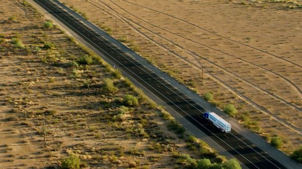 FastCompany's tweet photo. This autonomous truck company's unique model could actually create more trucking jobs (at least in the short run) https://t.co/hrPuzqPhvx https://t.co/TrBtfdL7b6