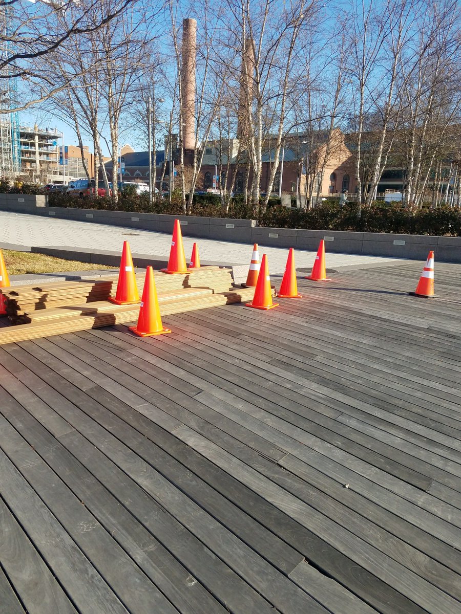 Pardon the mess 🚧 A small part of the Boardwalk will be blocked off starting Monday (12/11/2017) to replace some of the decking in need of repair👷🔨