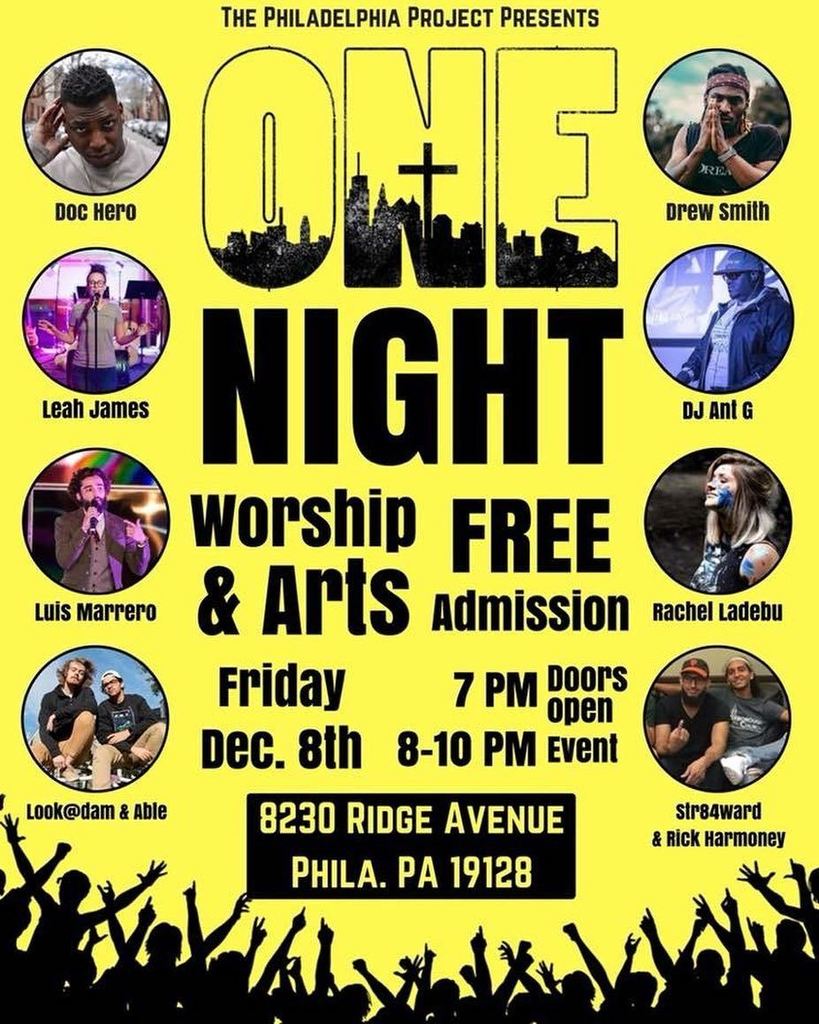 BRVyouth's tweet photo. We’re excited about the worship event at @phillyproject tomorrow night! Van leaving @brvchurch at 6:30pm, let us know if you want a seat! #BRVyouth #VineyardYouth #PhillyProject https://t.co/XzSx9Wr0eV
