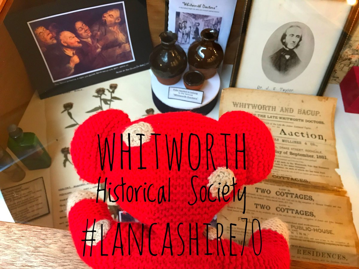 #Spottythebear checked out another #lancashire70 at the Whitworth Historical Society. Visit Tues&amp;Sat to find out about the Whitworth Doctors!  Lovely little museum with great objects! #history #rochdale #museum