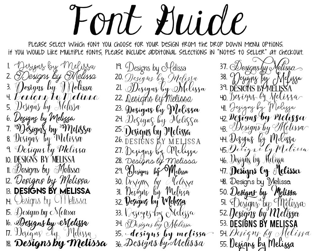 Did you know we have a variety of fonts to choose from?! Pick any one of our 55 fonts to customize most of the invitations in our shop! ow.ly/Npci307CguY
