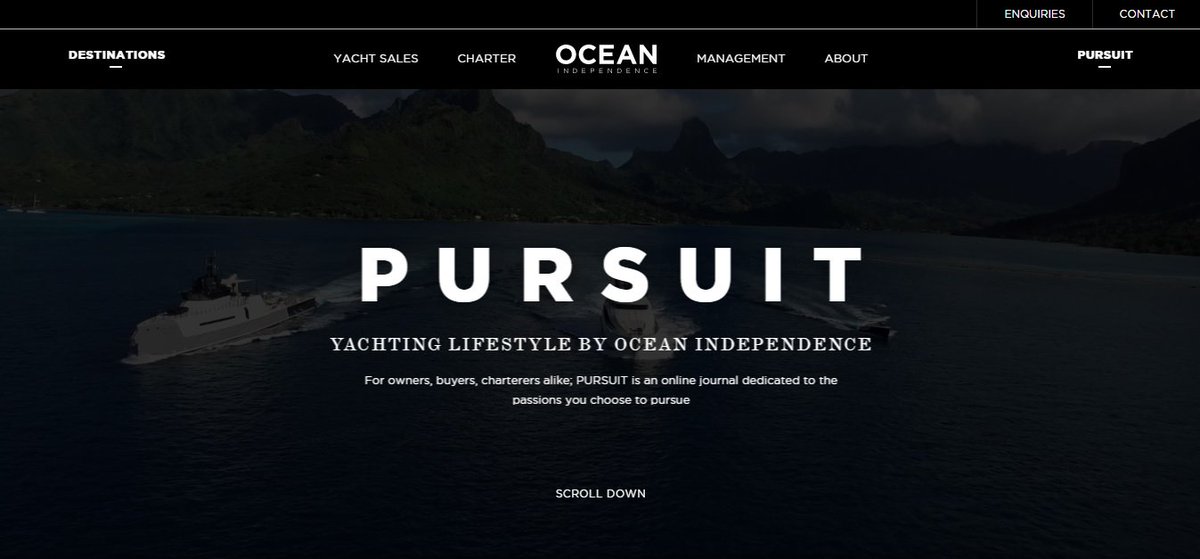 OCyachts's tweet image. We are excited to announce that our exclusive #lifestyle-led publication, PURSUIT, has now launched online. goo.gl/aeXjyr