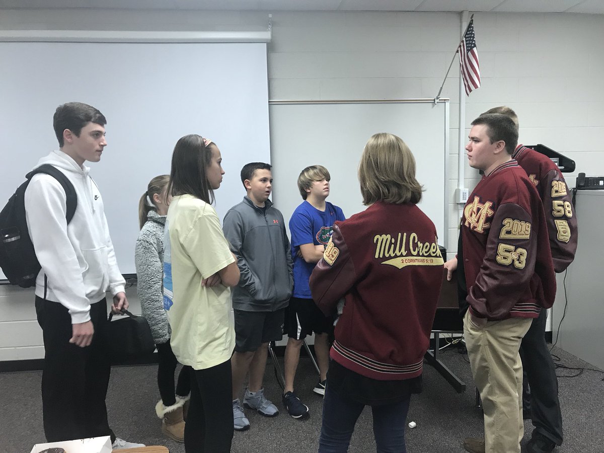 H12StoneHM's tweet photo. So proud of our student leaders.  Today @Iam_dmiii @haileystone_ @jackson_earley poured into students at Osborne Middle as they taught students about Jesus, FCA, &amp; what life in high school is all about. So good! https://t.co/gjMHr0mIES