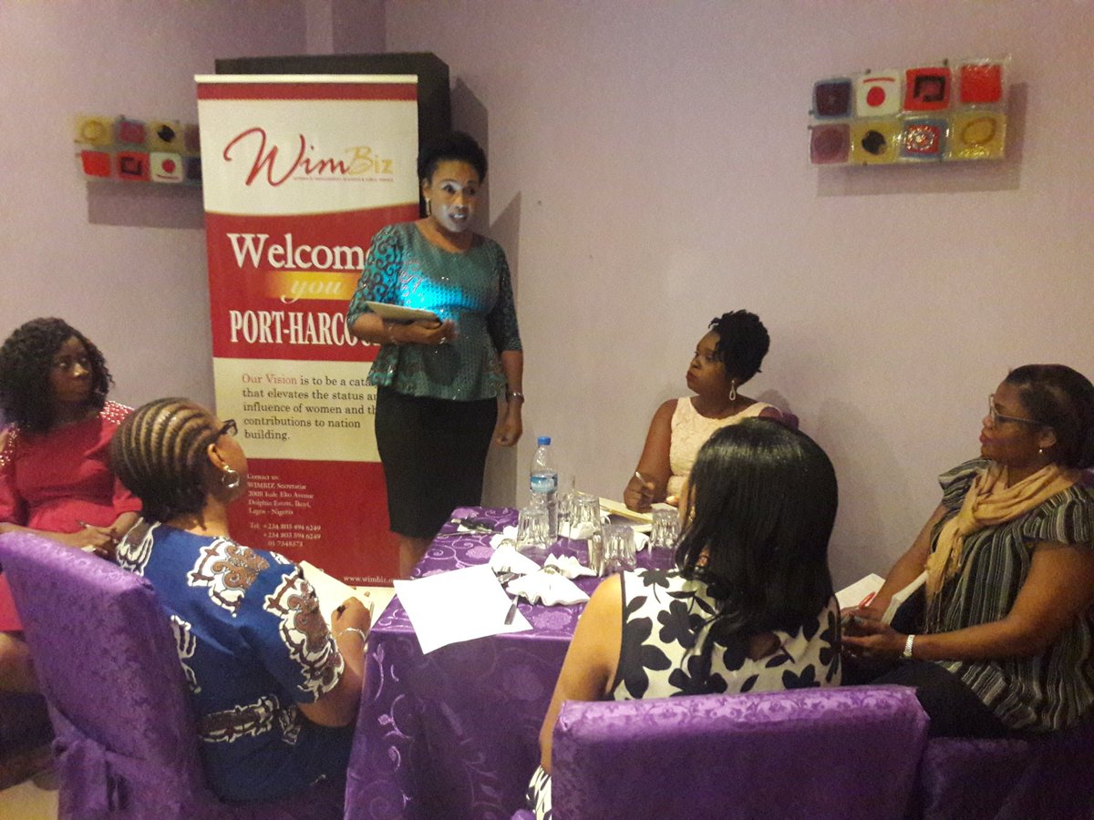 Wimbiz's tweet photo. Celebrate your achievements - Mercy Bello Abu #FocusandFinishStrong #PortHarcourt #DecemberRoundtableLunch https://t.co/N8XZI3tvit