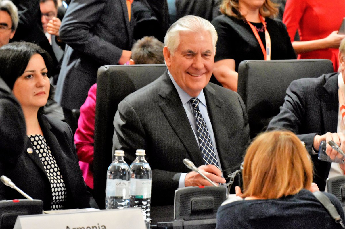 US-Außenminister Tillerson beim OSZE-Ministertreffen. Foto: US-Außenministerium