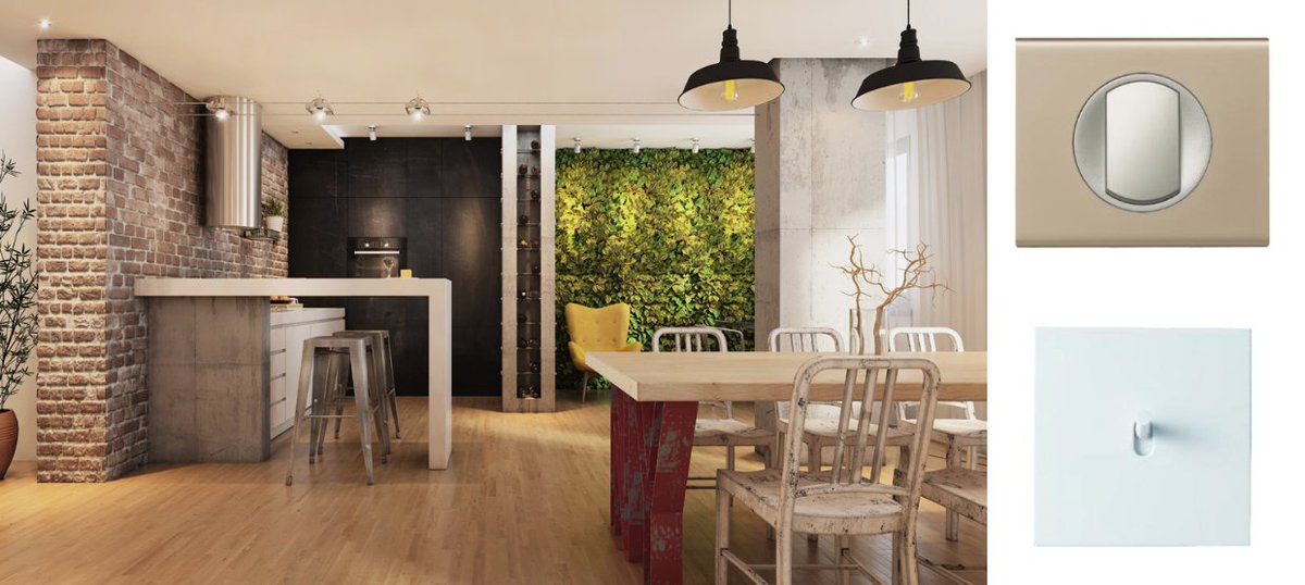 Legrand's tweet photo. Cuisine industrielle : la puissance et l’harmonie des matières « brutes » https://t.co/7ODL0PAr03 #Legrand #tendance #architecture #industrielle #design #celiane https://t.co/G1UIrJ1wMd