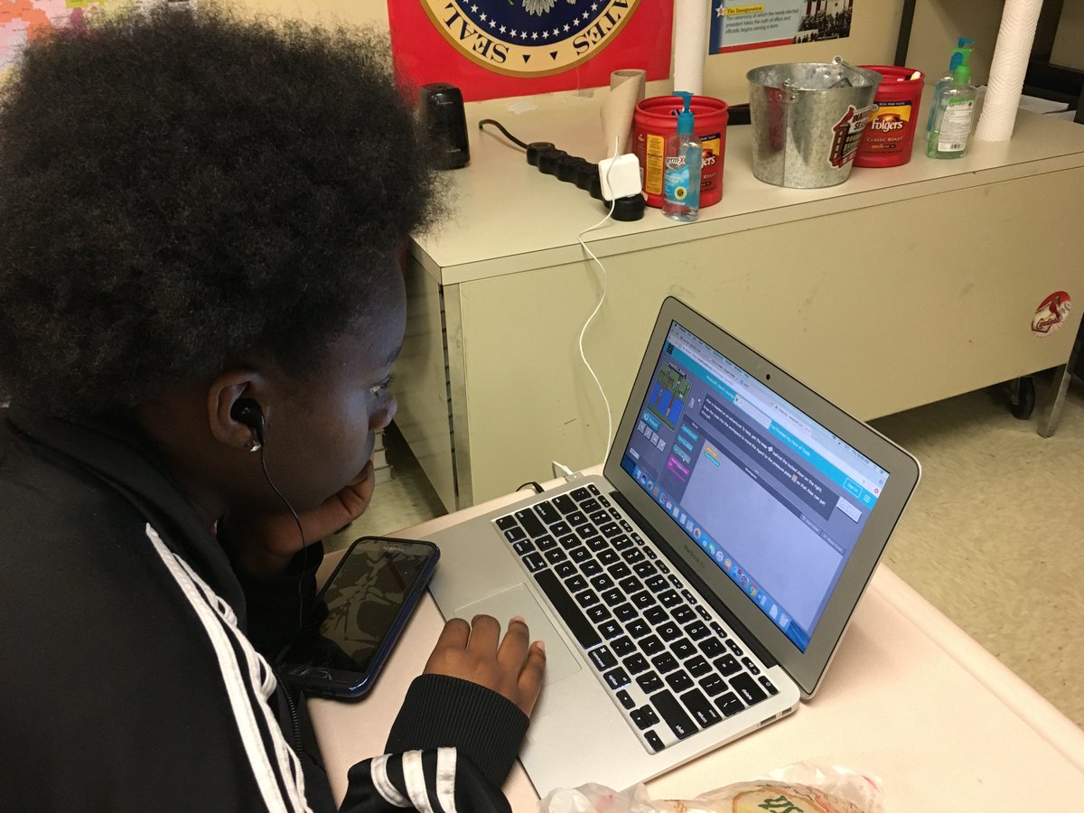 JennEngelken's tweet image. So many students participating in Hour of Code™ at the Academies at JHS right now that we are crashing the internet! #computersciencerocks #caneclassroom #languageofthefuture #jpscanes17