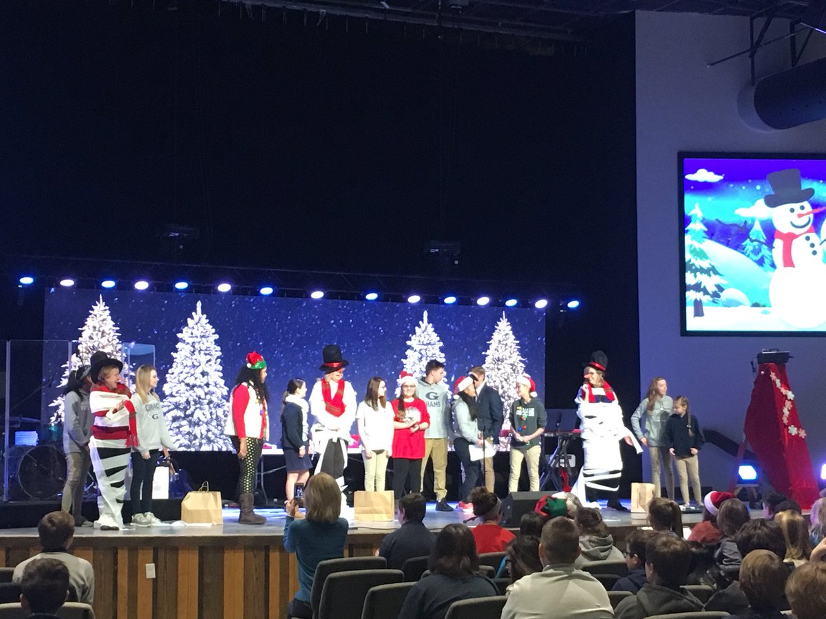 gcaramsms's tweet photo. An fun morning in MS Christmas chapel concluded with an excellent message from Mr. Tim Holland. #gcachapel #gcaramsms https://t.co/f5VtKf2bTF