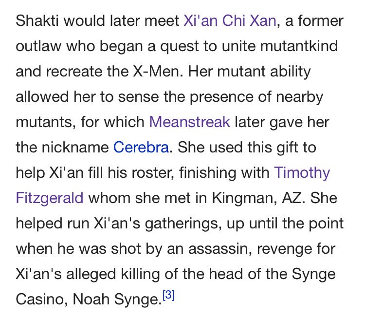 OHIO50501's tweet photo. Cerebra’s telepathy allows her to manipulate a person’s nervous system & she can sense mutations. A runaway, Shakti eventually meets Xi’an & joins the X-Men.
#GetToKnowXMen2099
#xmen #marvel #xmen2099 #cerebra #xmenblue #DoYouEvenComicBook #MutantsUnite @ladiesofcomics https://t.co/Sa0ZEUzbVi