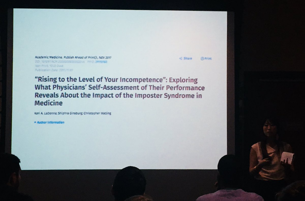 InspiraEM's tweet photo. Emergency Medicine Rockstar @ArleneSujin deconstructing Imposter Syndrome and talking about wellness in EM #InspiraEM #ThursdayConference #WellnessinEM @InspiraEM https://t.co/qOeLZZtI2J