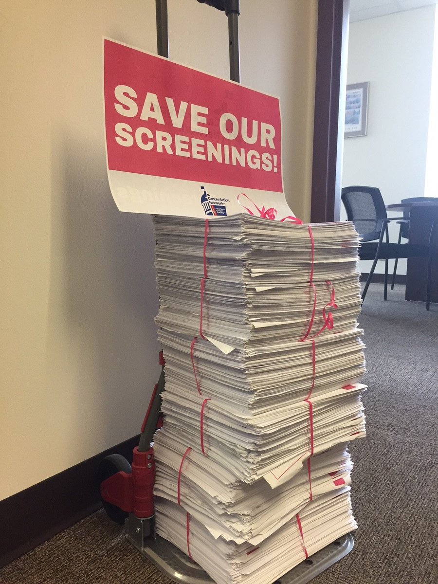 ACSCAN_NY's tweet photo. We're excited! In just one hour, we'll deliver 3,600+ petitions to @NYGovCuomo asking to restore funding for lifesaving #cancer screenings #SaveOurScreenings https://t.co/D8Mv1IsOjB