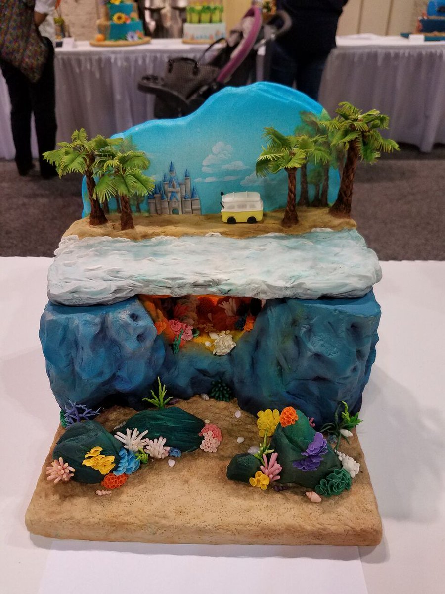 Fondantsource's tweet photo. Happy #Thursday! Today we are throwing it back to these extremely creative "Under the #Sea" themed #cakes we found at @CakeFair held back in October. #Delicious! #TBT https://t.co/lxFOwgQIKo