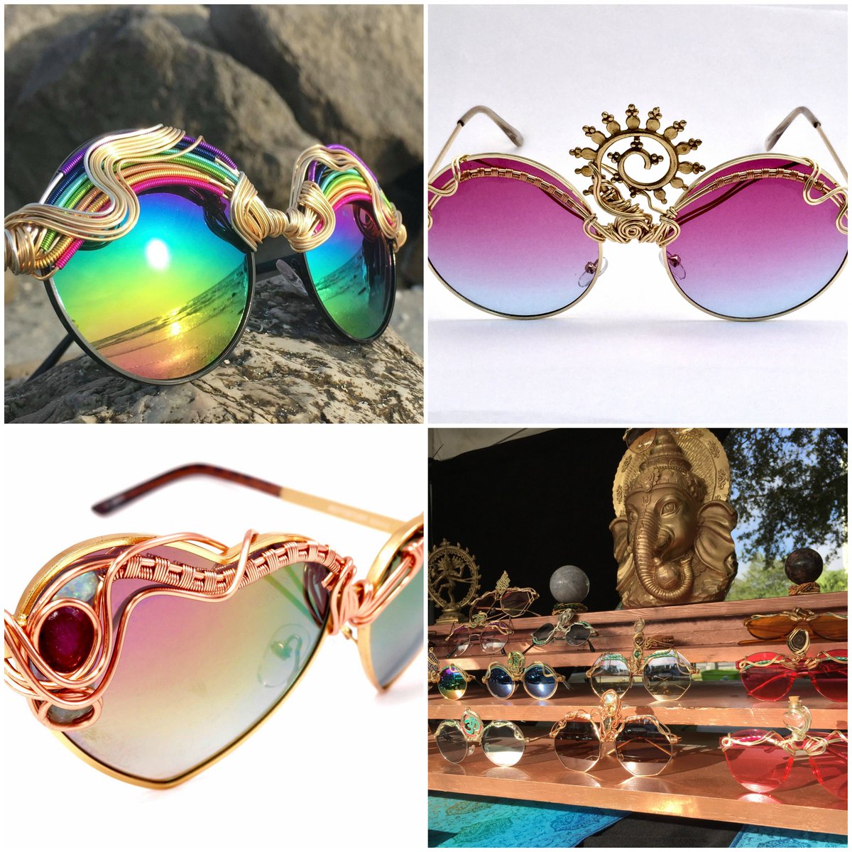 spunglasses's tweet photo. @spunglasses One of a kind Sunglasses 
#etsyfinds #spunglasses #ooak #sunglasses #gemstones #thirdeye https://t.co/xXZWgYFNMb