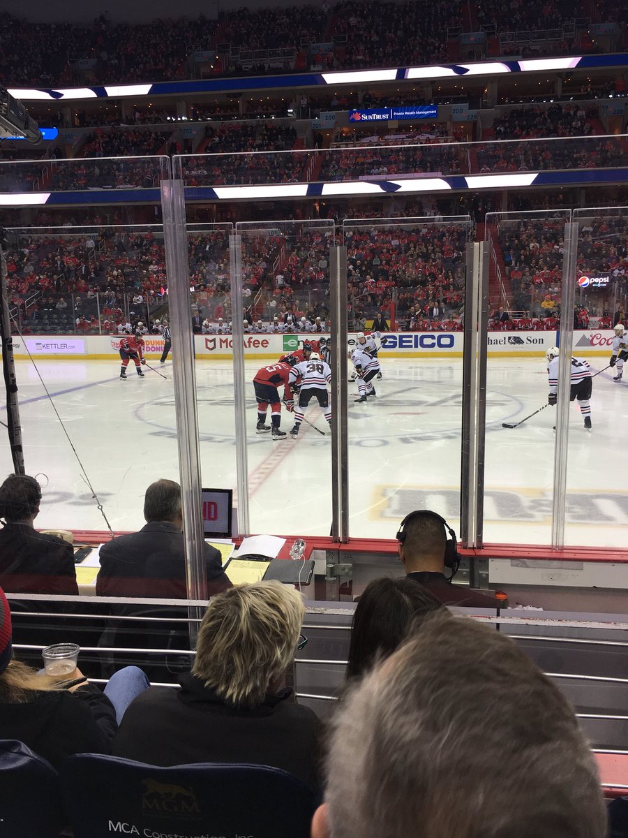 JessicaScherer2's tweet photo. Hawks lost but still had a great time flying out solo to the Cap to watch the boys, my seat didn’t suck either. https://t.co/8Guwvt4ggW