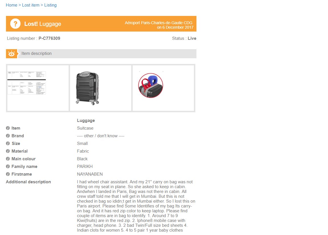 air france lost luggage compensation