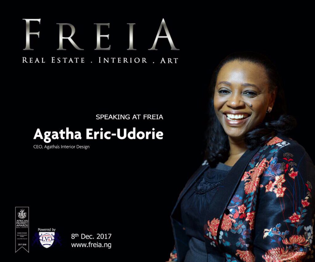 TheGreatestIFE's tweet photo. Speaking at #FREIA2017 Tomorrow
* Agatha Eric-Udorie (CEO, @agathasinterior)
Registration is FREE: https://t.co/o4fuIrjk1Y
- Host: @lvgnigeria https://t.co/dHWOdFfryk
