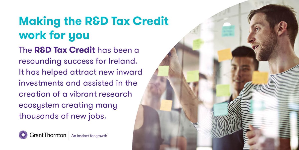 GrantThorntonIE's tweet photo. Making the R&amp;D Tax Credit work for you https://t.co/tymDMbcIfQ https://t.co/pGUyrQ34xC