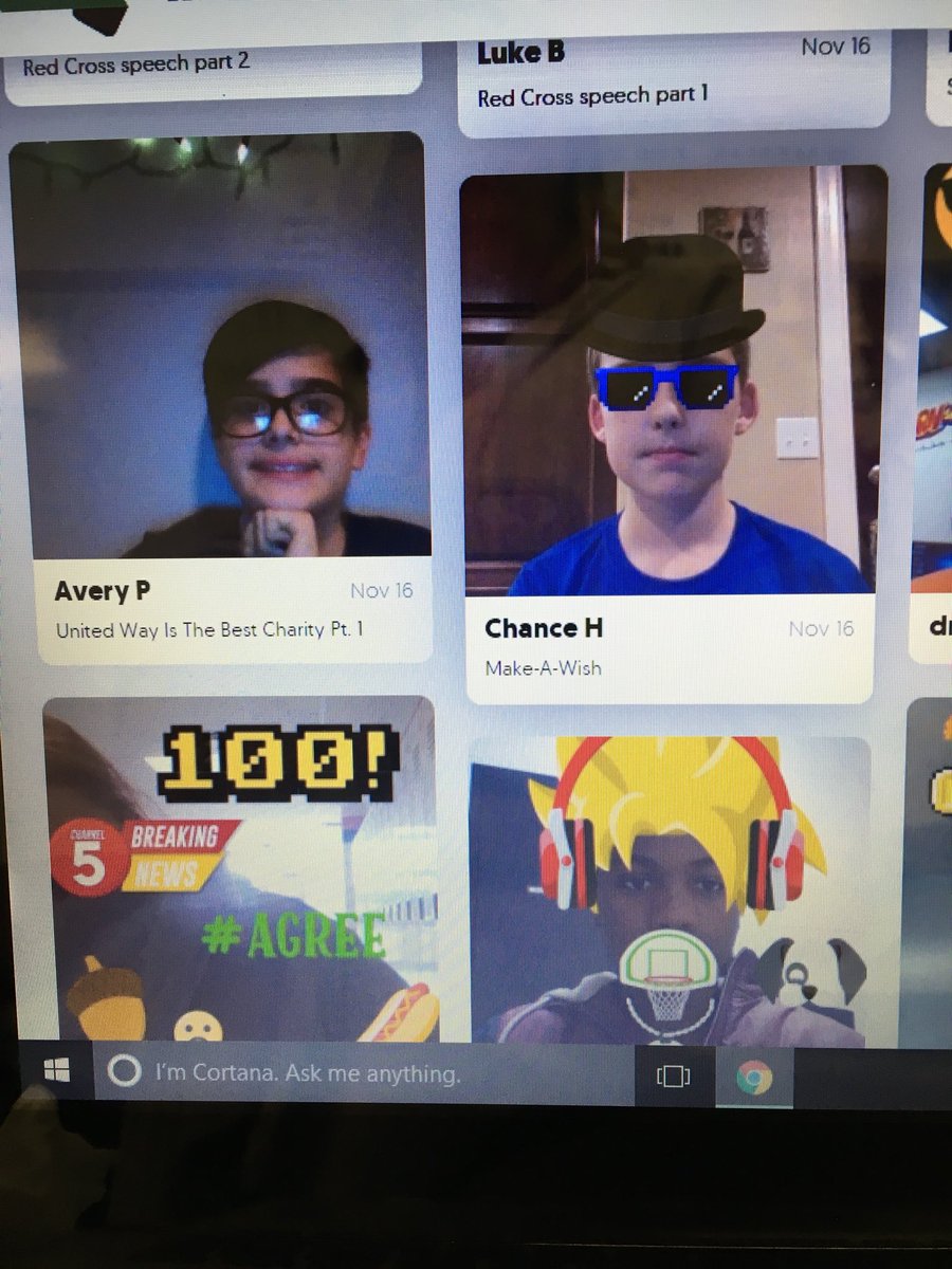 mrsfosterknms's tweet photo. So glad I got the chance to hear about @Flipgrid from @Miss_D_Valenti! What a fun way to practice presentation skills! @KnobNosterMS #KNMSgrateful #KNPantherPride #newtechtool #funwithstickers https://t.co/S2DwAnKfol