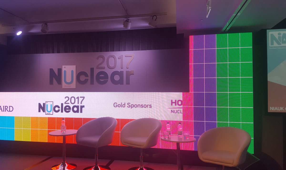 NIAUK's tweet photo. And with the close of the final session we now end our #Nuclear2017 conference. Big thank you to @clemencybh for chairing, our speakers, exhibitors and delegates. We hope to see you all next year for our brand new Decom18 https://t.co/0DOxIkguJ2