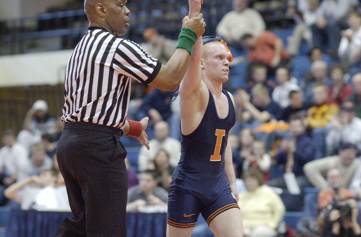 IlliniWrestling's tweet photo. #TBT to Midlands champion and four-time place-winner, Mark Jayne #Illini https://t.co/QRirgR3Gyx