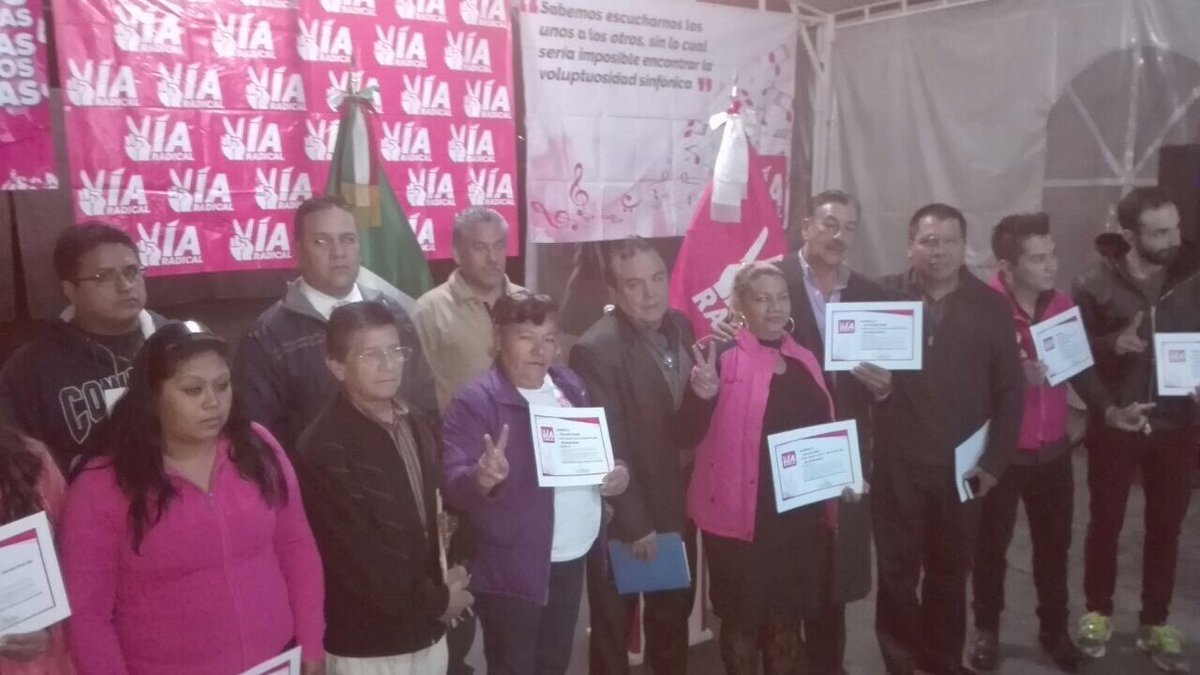 viaradical's tweet photo. Ellos son nuestros Radicales en Nicolás Romero, además se suman más y más cada día , juntos vamos a dar un giro al rumbo del edomex. https://t.co/W7vTUAHxi1