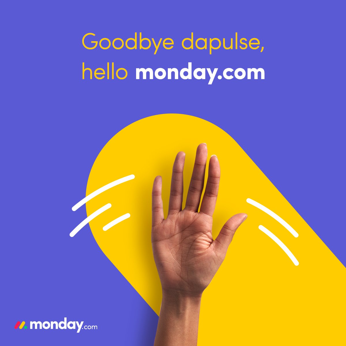 mondaydotcom's tweet photo. Did you know that we changed our name? #dapulse #mondaydotcom
Follow us on our new pages 👇

Facebook: https://t.co/9AQIUfvKag  
Instagram: https://t.co/wmskmzGwkT  

#rebranding #renaming #dapulse #mondaydotcom #saas #teamwork https://t.co/St27e8gFS4