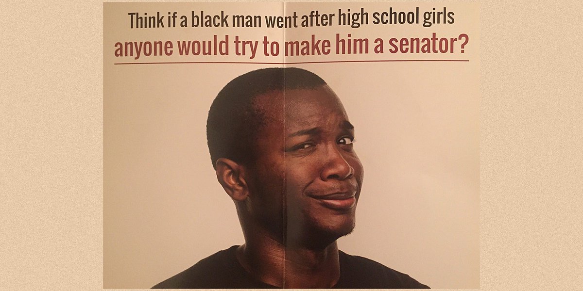 Wow! Check out this blatantly racist ad by Doug Jones