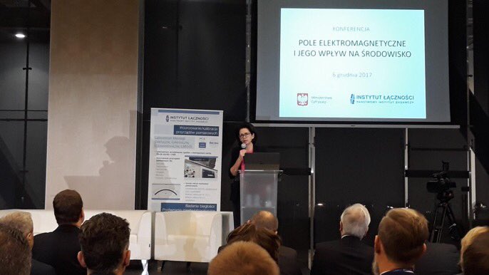 ATDI's tweet photo. Polish National Institute of Telecommunications &amp; @MC_GOV_PL organized in Warsaw conference about electromagnetic field @AnnaStrezynska https://t.co/9AE35sRdyv