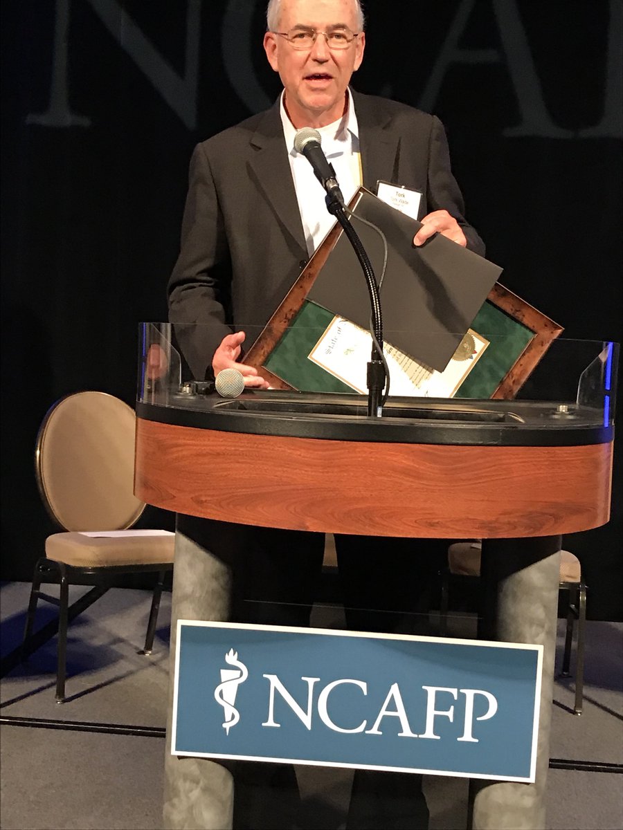 Congratulations to Tork Wade, who received the Order of the Long Leaf Pine Award during our Annual Meeting and Winter Family Physicians’ Weekend last Friday.  Well deserved.  #NCAFPCME