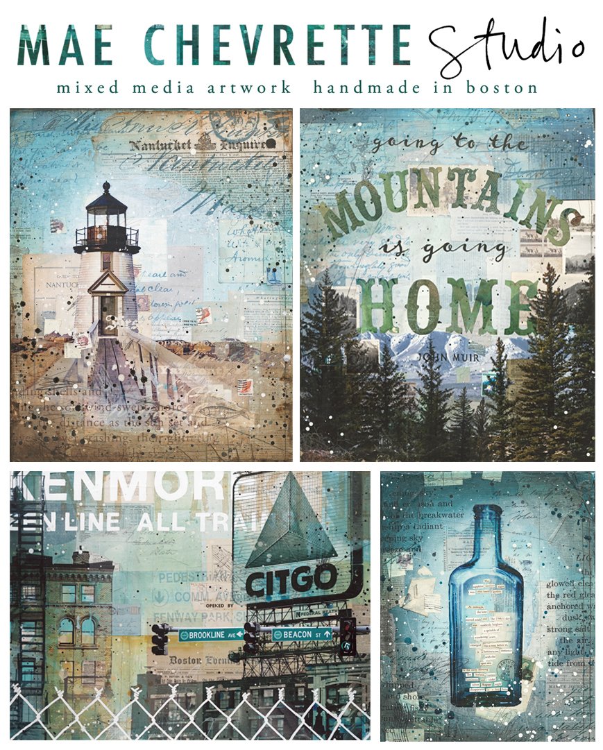 Hi Boston! This Saturday 12/9 you can find me at <a href="/neopenmarkets/">NE Open Markets</a> South Boston Holiday Market from 11am-6pm with brand new art prints and original mixed media paintings. See what's new here: maechevrette.etsy.com #bosarts