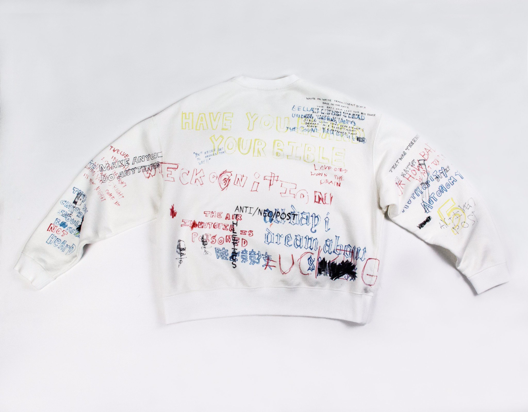 yeezy season 5 scribble sweater