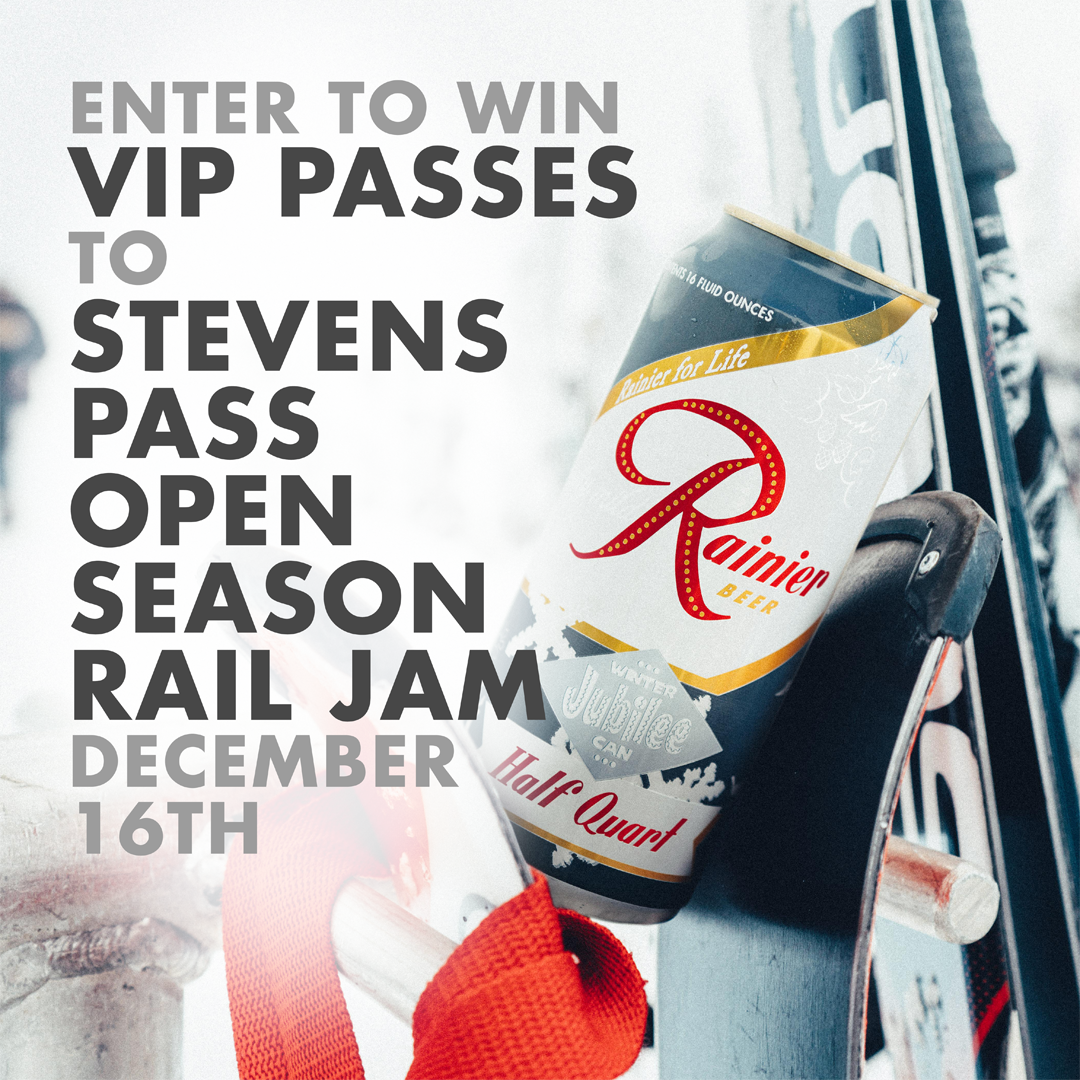 Want VIP tickets to <a href="/StevensPass/">Stevens Pass</a> Open Season Rail Jam on 12/16? Head to our Instagram to learn how to win a pair of tickets! pabst.secondstreetapp.com/RainierRailJam/
